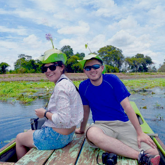 Catamaran boat ride in Kandalama Lake